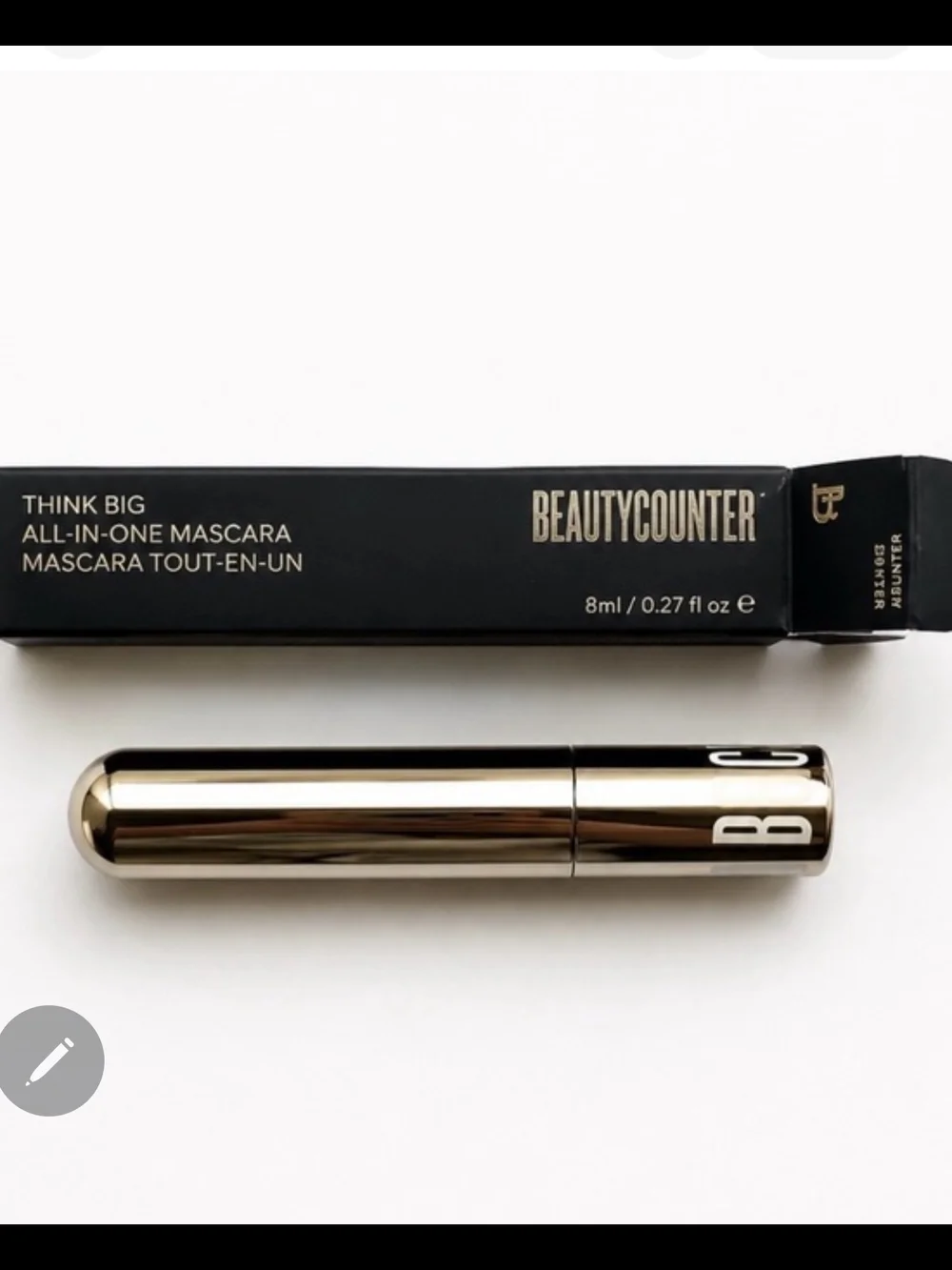 Beautycounter Think Big All- In- One Lengthening Mascara - Black NIB✨ FREE GIFT